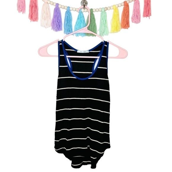 Blu Planet Soft Stripe Razorback Lightweight Tank Top Size Extra Small - Picture 1 of 9